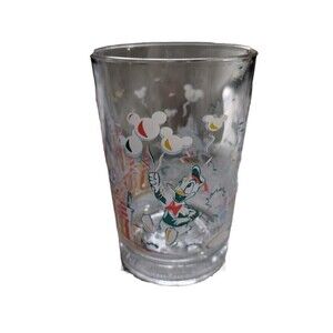 25th Anniversary Walt Disney World Glass Donald Duck Remember the Magic Vintage